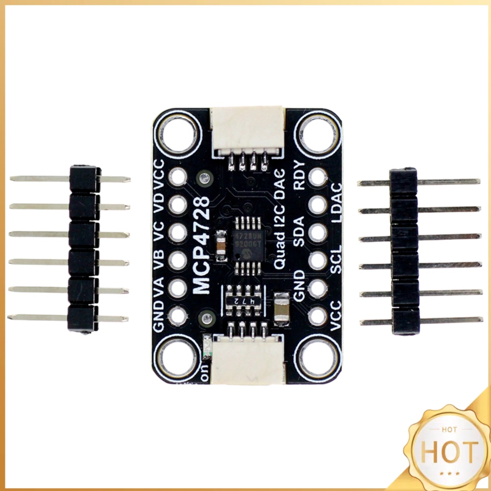 Dac Board - Placa convertidora Digital a analógica MCP4728,
