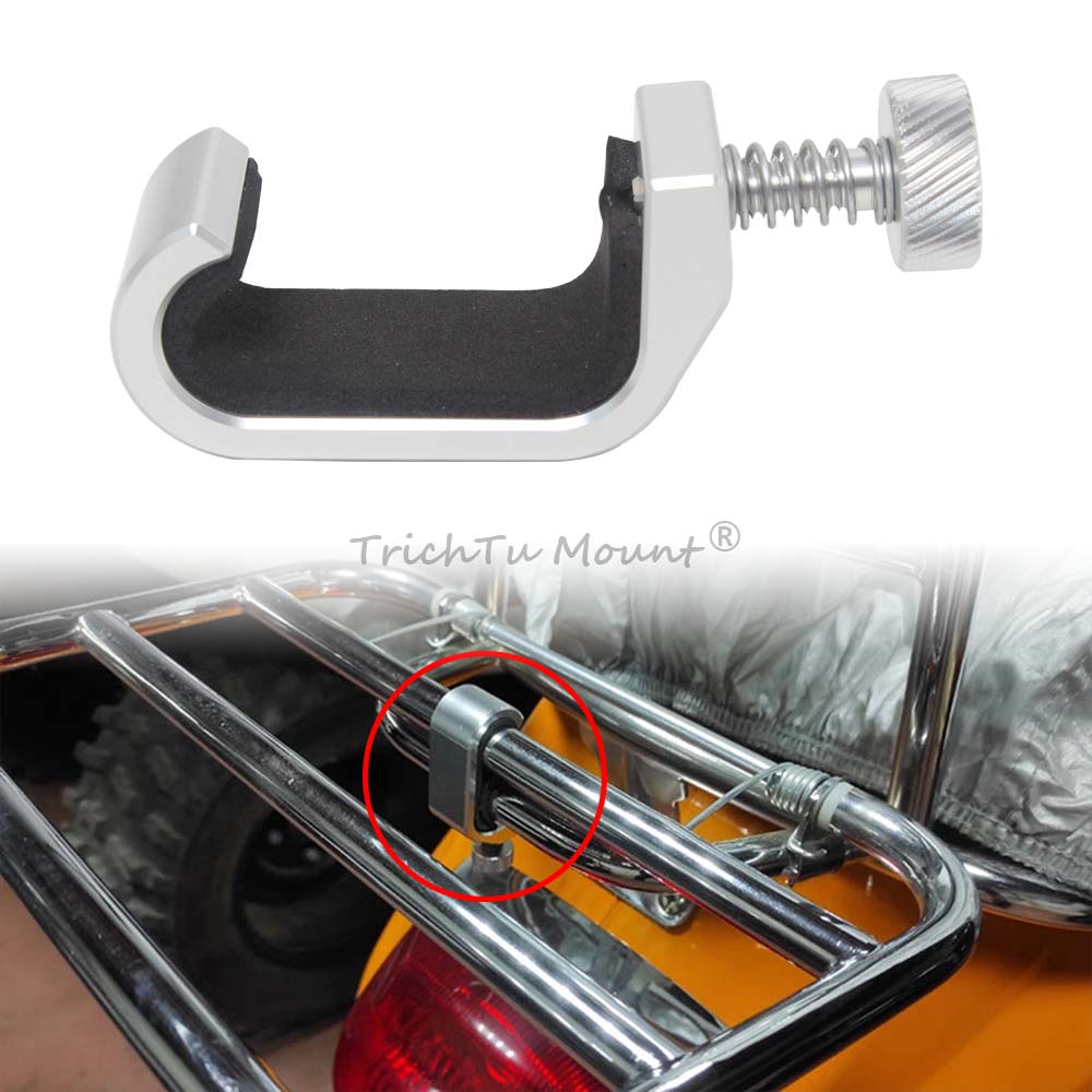 Knob Aluminum - Soporte para equipaje de motocicleta, cesta,