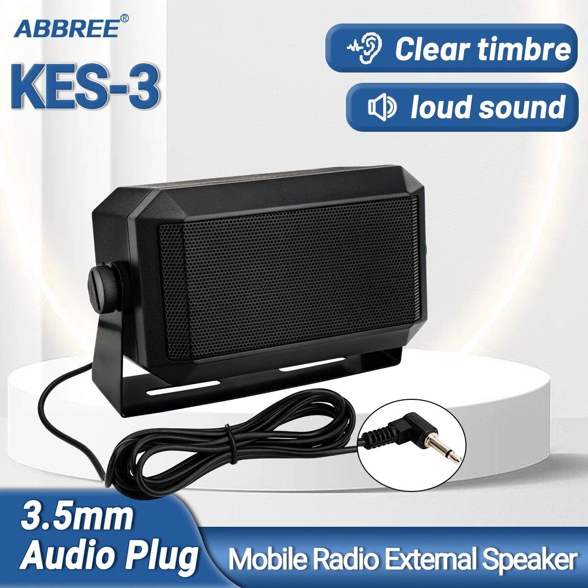 Speaker Terminal - ABBREE Altavoz de comunicaciones externos rectangulares