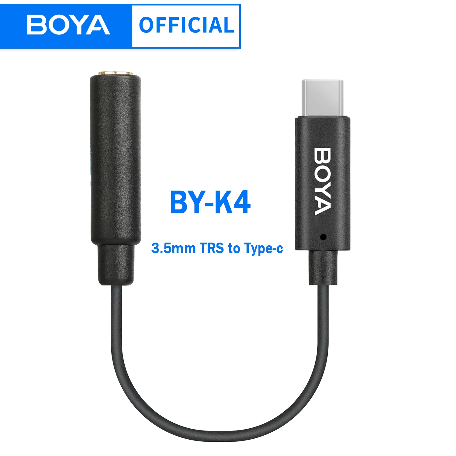 Trs Cable - BOYA BY-K4 Convertidor adaptador de micrófono