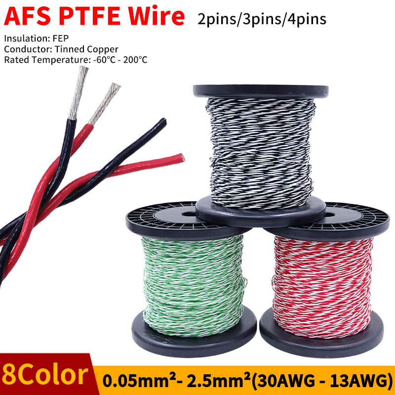 Audio Jumper Wire - Cable de PTFE AFS200, 2 pines,