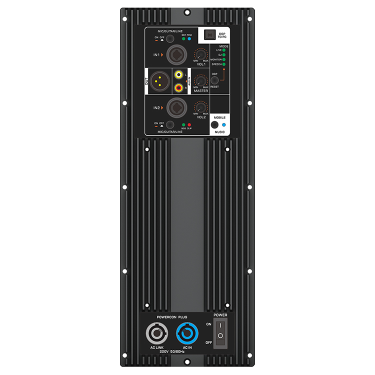 Class D Amplifier - Módulo Amplificador de Potencia de Metal
