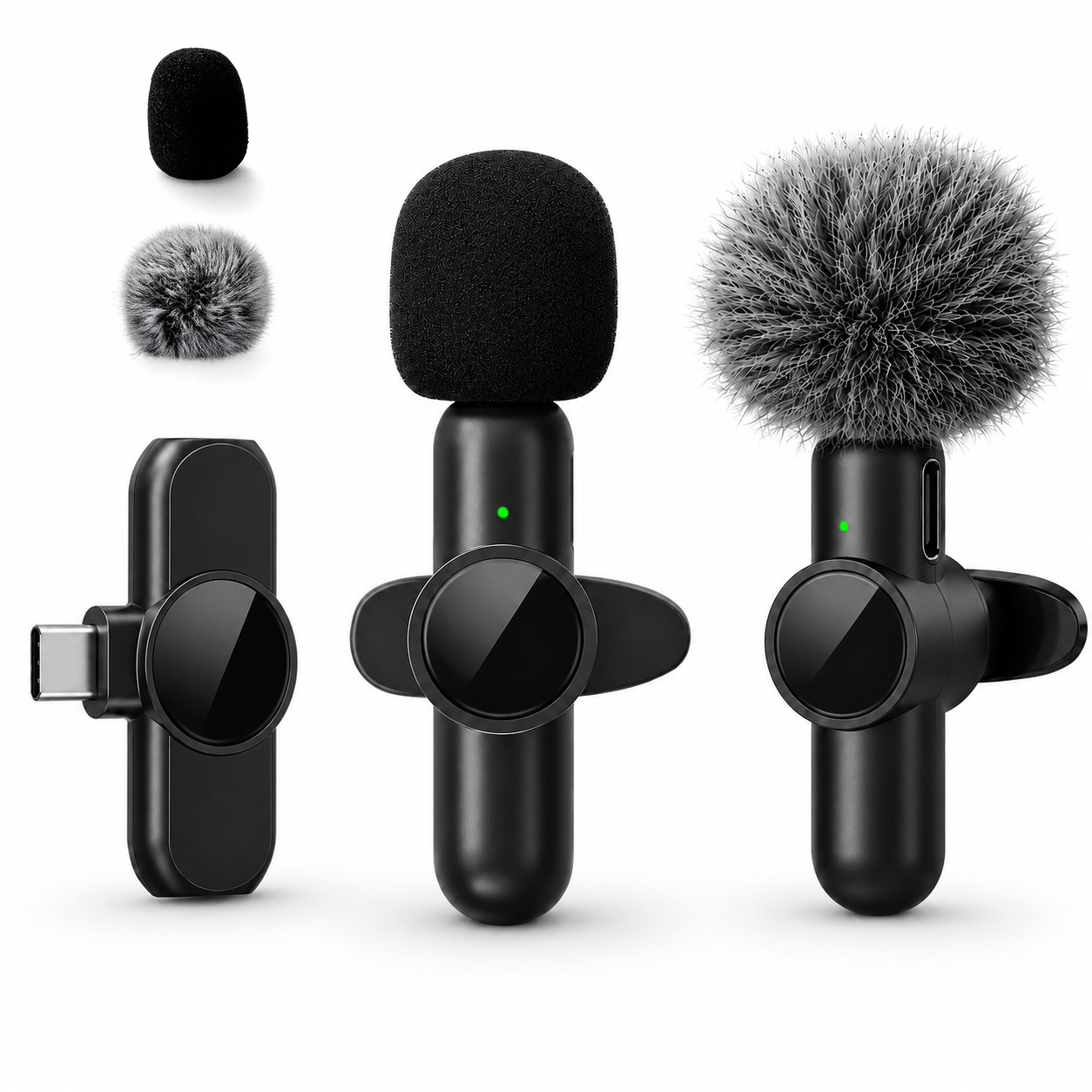 Microphone Capsule - Micrófono de Solapa Inalámbrico, con Cancelación