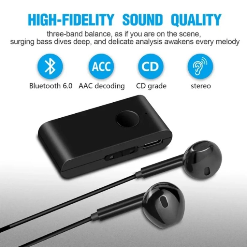 Headphone Amplifier - Receptor de Audio Bluetooth 5.0 con