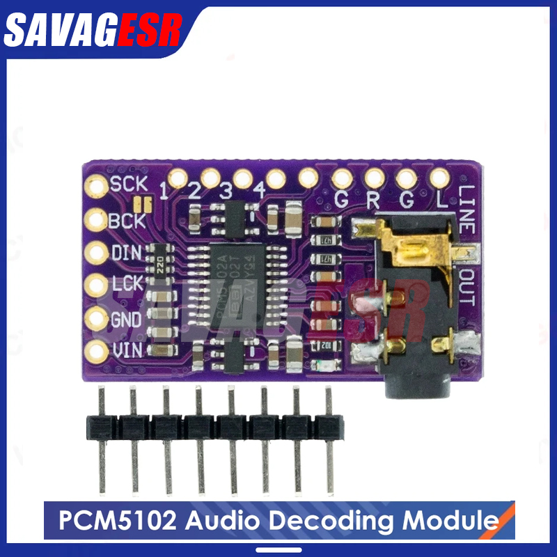 Pcm5102 - Módulo decodificador DAC I2S PCM5102A, interfaz