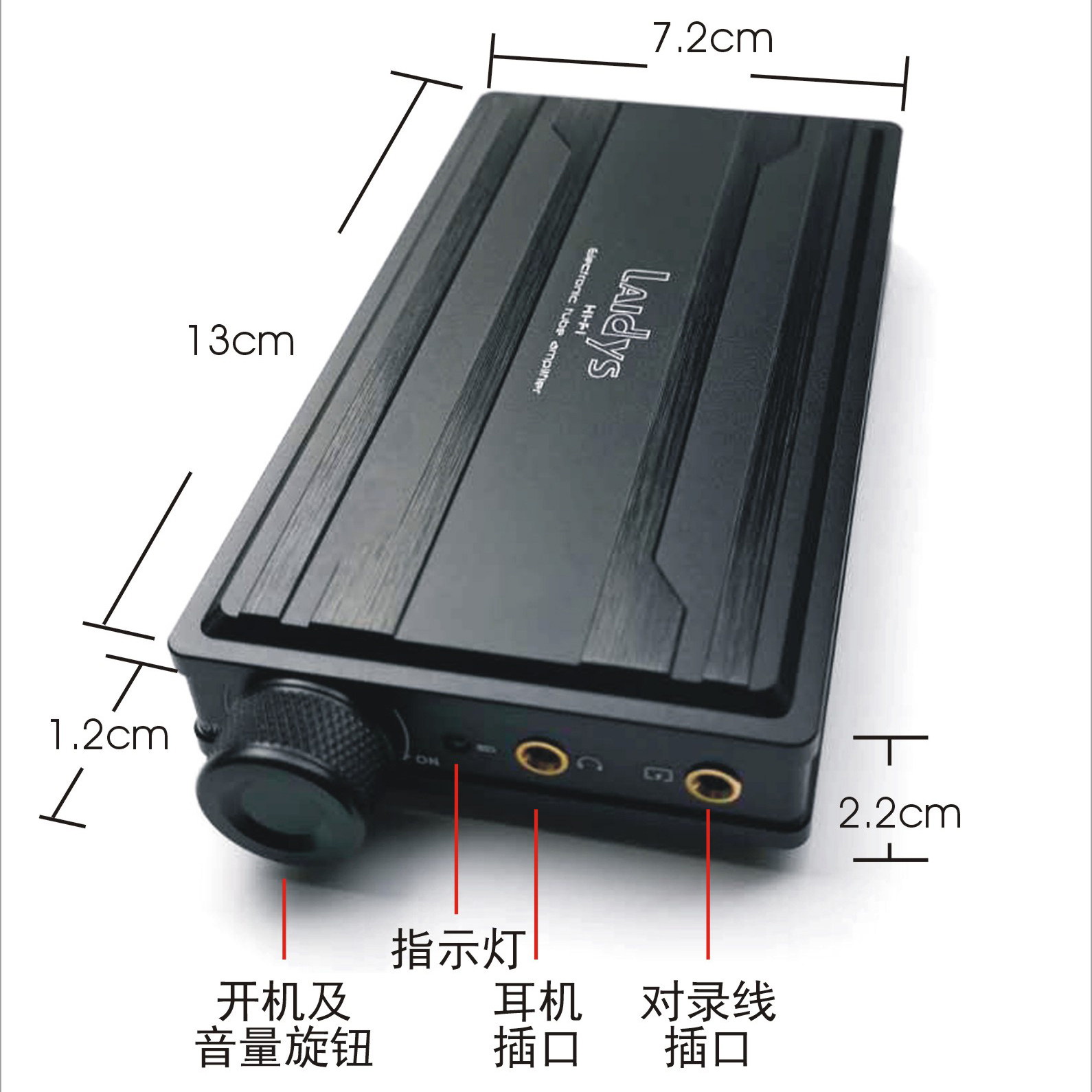 Headphone Amplifier - Amplificador de Auriculares Portátil LAIDYS, Amplificador