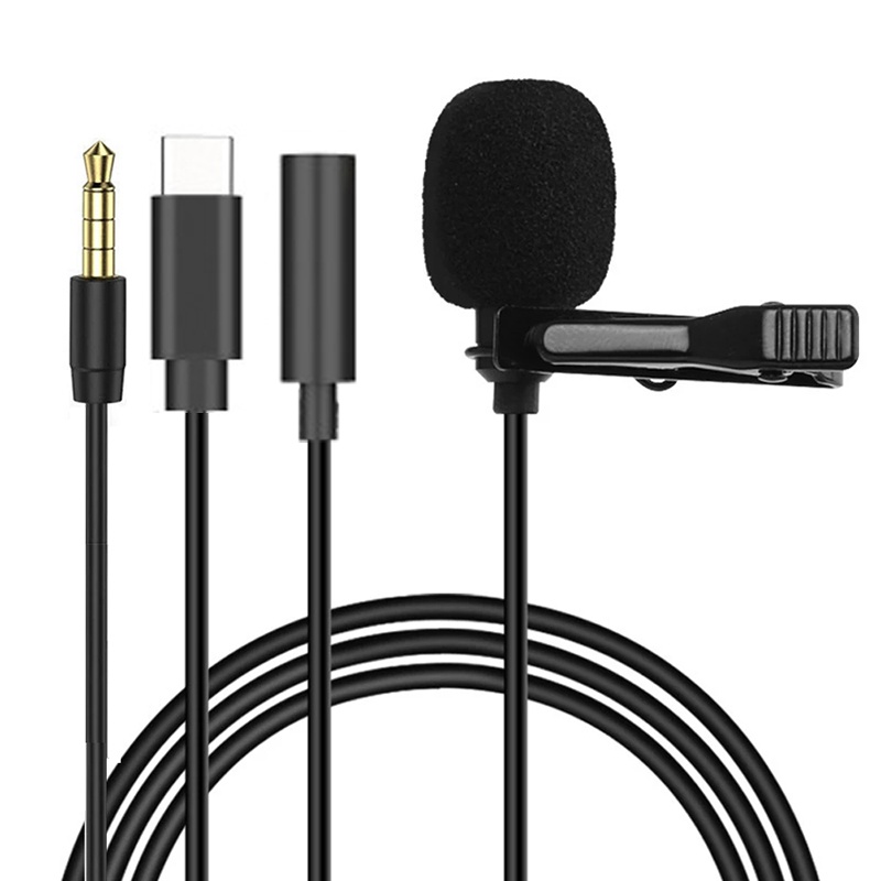 Microphone Capsule - Mini micrófono Lavalier portátil de 1,5