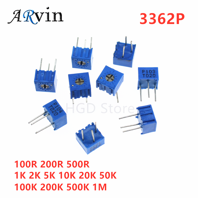 Potenciómetro recortador de 10 - Potentiometer 10K reseña y precio