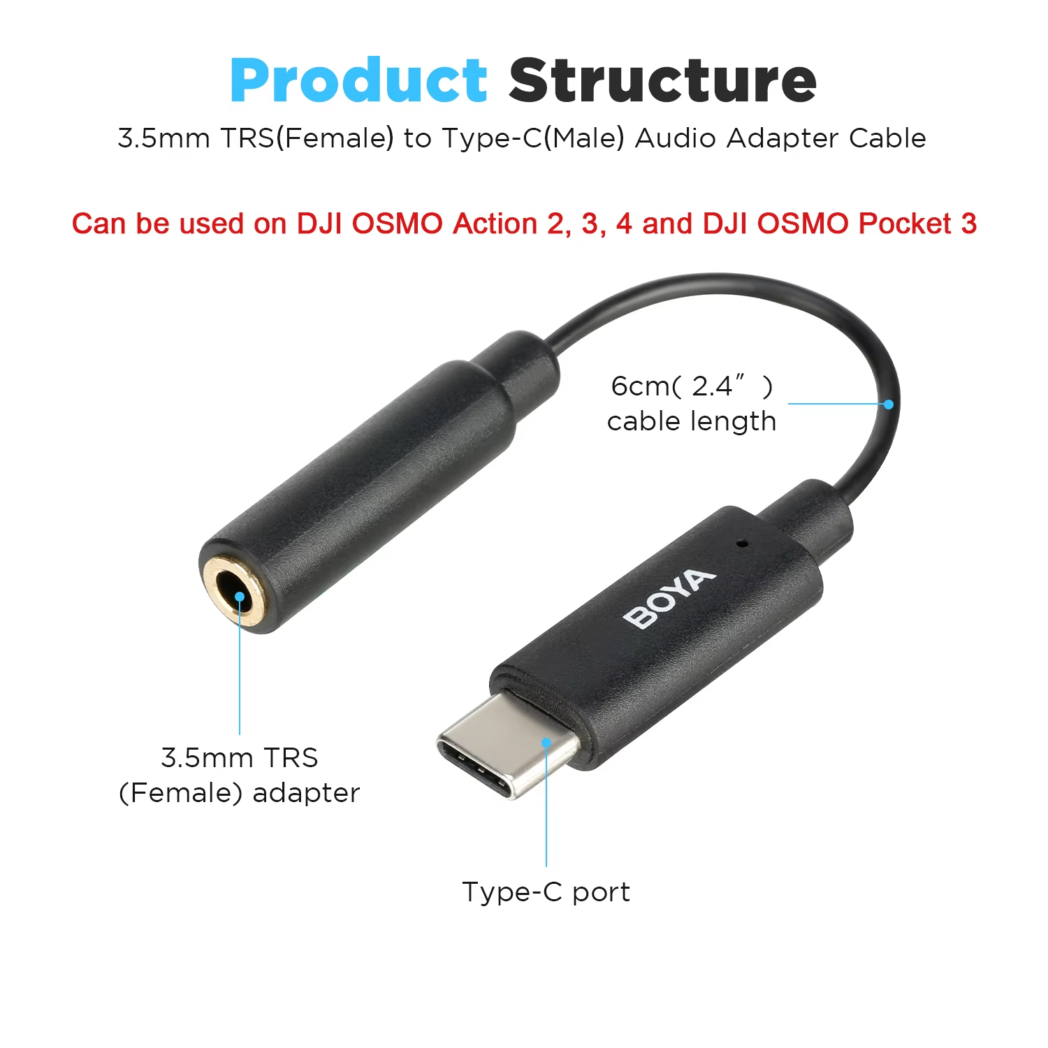 BOYA BY-K4 Convertidor adaptad - Trs Cable reseña y precio