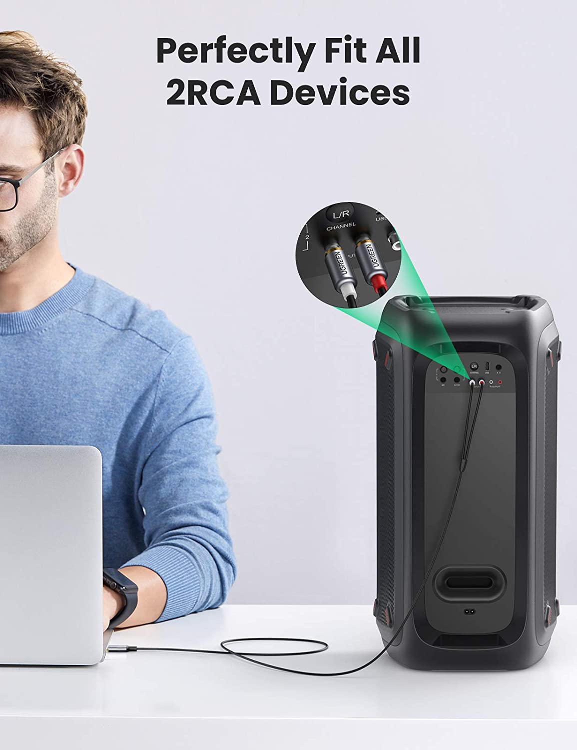 Cable de audio UGREEN USB C a  - Audio Cable Rca reseña y precio