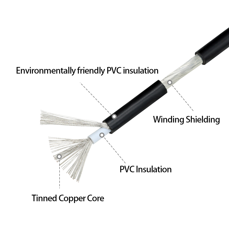 Cable blindado de PVC UL1185 d - Audio Jumper Wire reseña y precio
