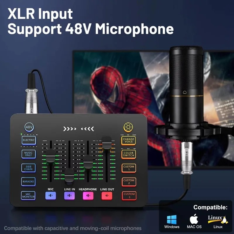 Tarjeta de Sonido para Transmi - Condenser Microphone Kit reseña y precio