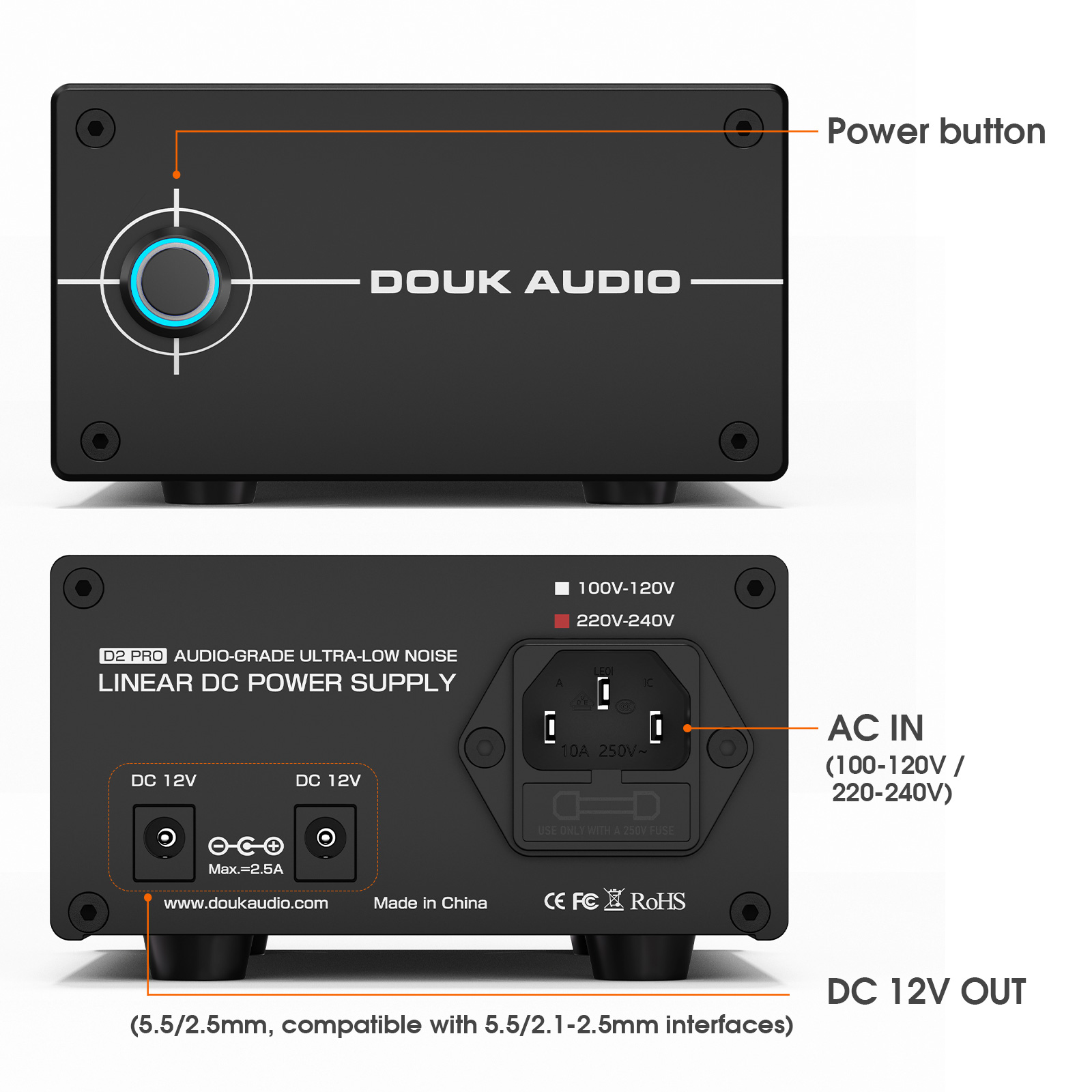 Fuente de alimentación lineal  - Audio Dac reseña y precio