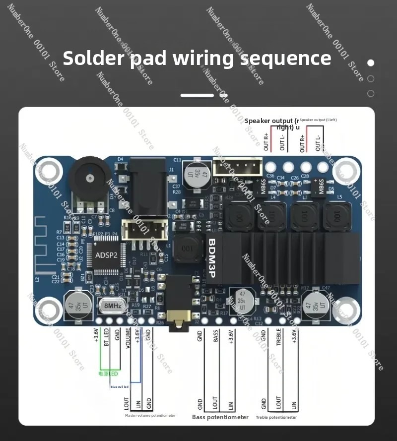 Amplificador Bluetooth 5.3 Por - Diy Speaker reseña y precio