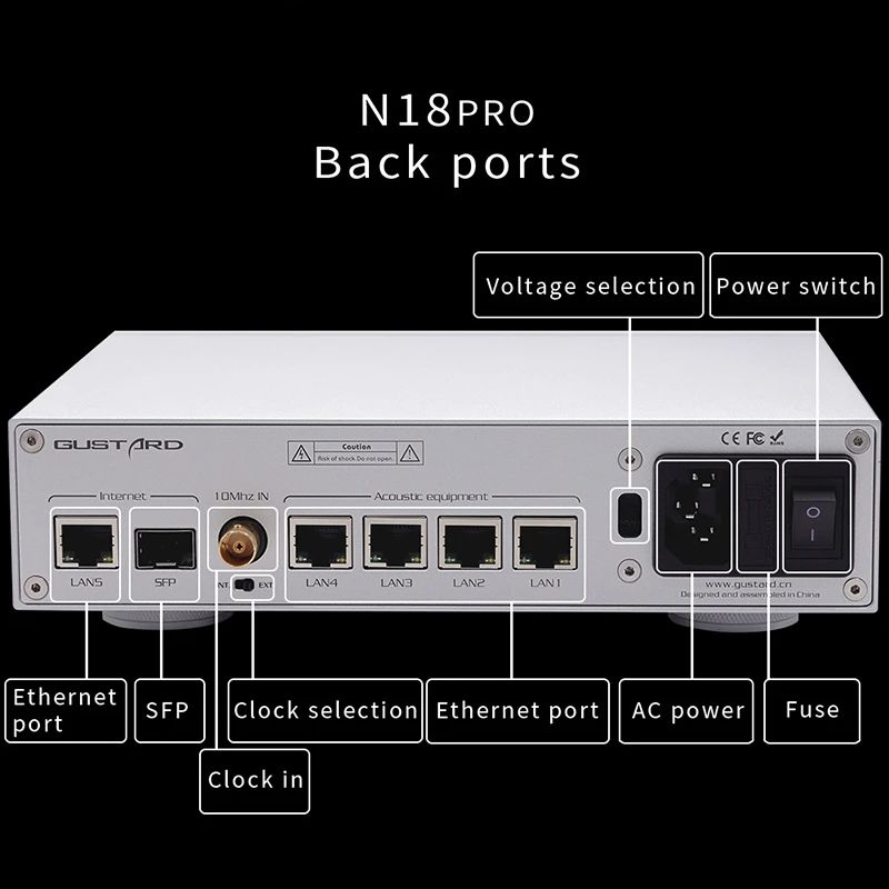 Gustard-interruptor Ethernet d - Audio Interface reseña y precio