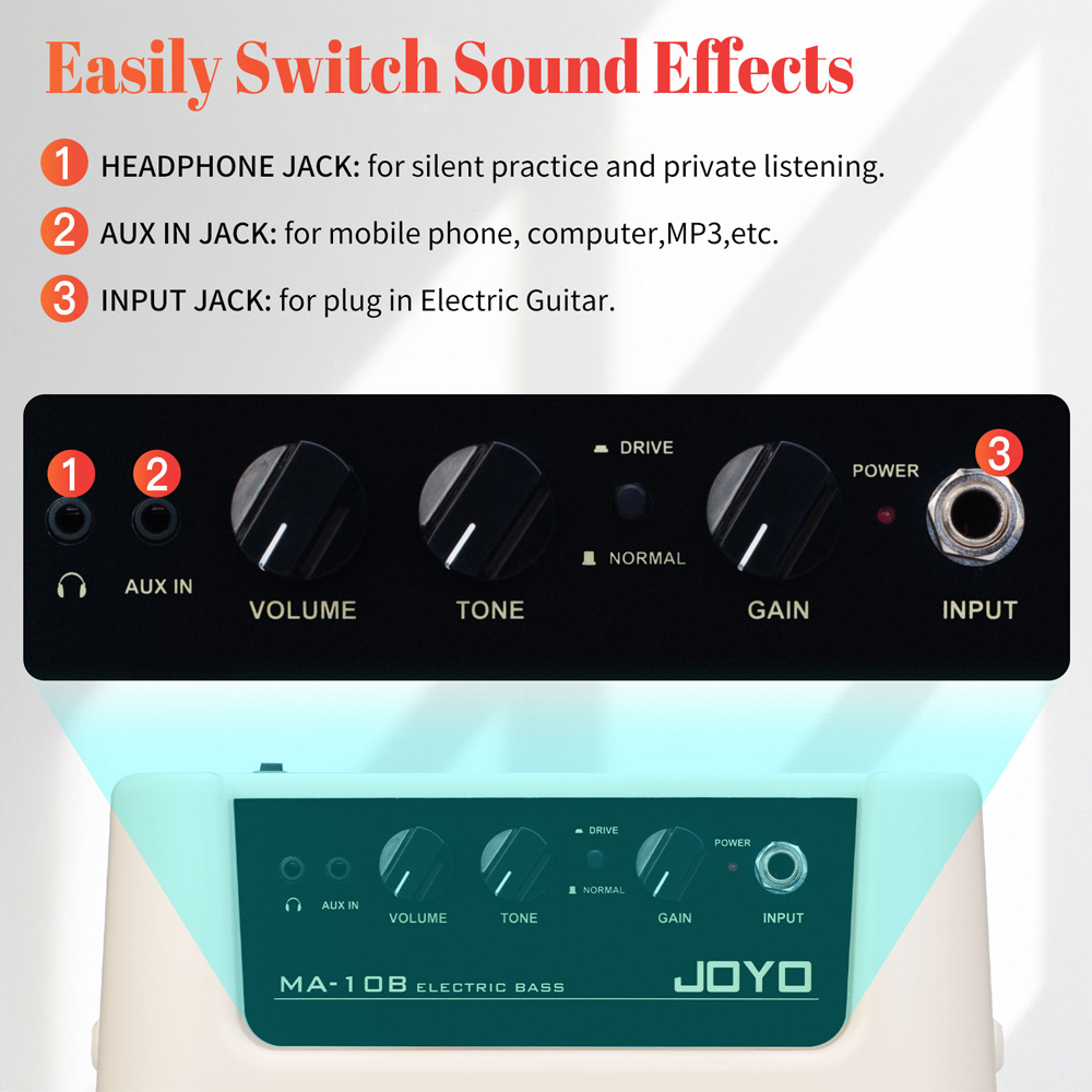 JOYO MA-10B Mini amplificador  - Speaker Terminal reseña y precio
